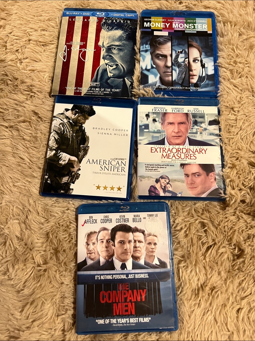 Blu-ray Movie Lot (5) - Drama / Thriller